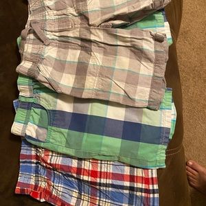 Assorted plaid elastic shorts
